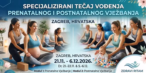 TE\u010cAJ ZA VODITELJA PRENATALNOG I POSTNATALNOG VJE\u017dBANJA