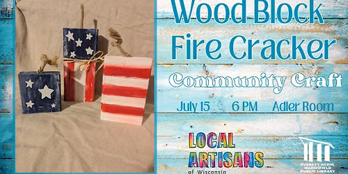 Community Craft: Wood Block Firecracker Painting
