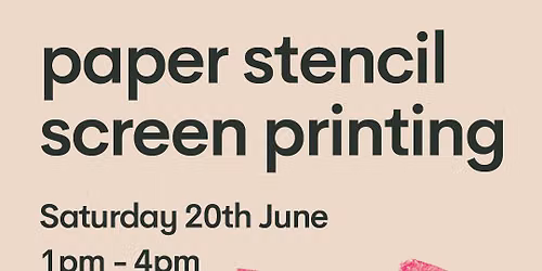 Stencil Screen Printing onto Fabric with Hey Ho Print Co