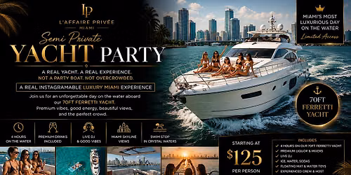 NOT another booze cruise - Luxury Yacht Day made affordable!