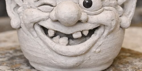 Adult Clay Sculpted Face Container - BYOB