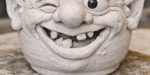 Adult Clay Sculpted Face Container - BYOB