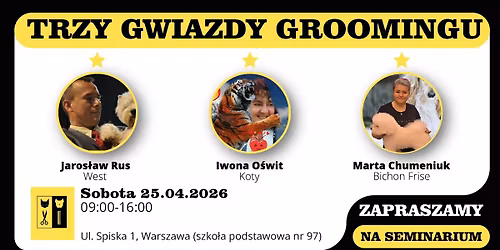 Seminarium - TRZY GWIAZDY GROOMINGU