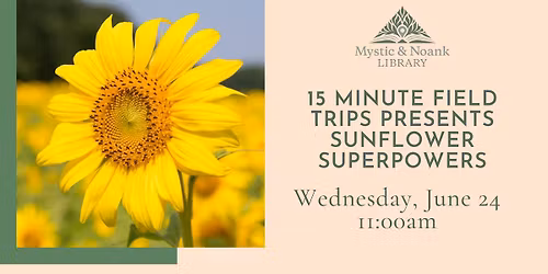 15 Minute Field Trips presents Sunflower Superpowers