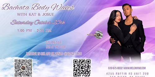Bachata Body Waves Workshop with Kat & Josue! 10\/25