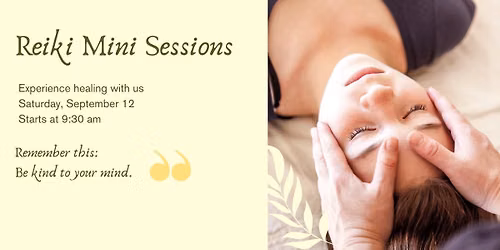 Reiki Mini Sessions, A Little Time Just for You