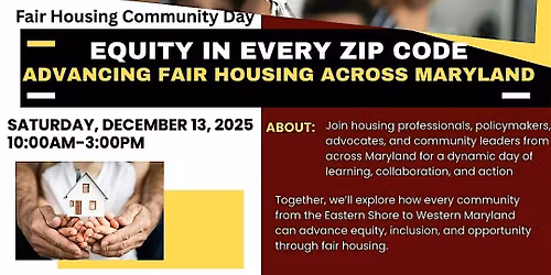 Maryland Fair Housing Symposium 2025 Community Day