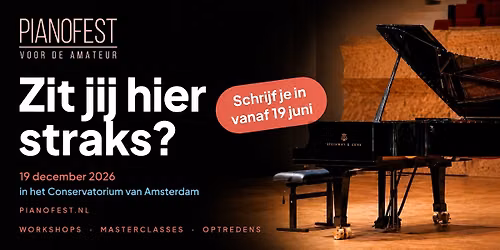 PianoFest, 19 december 2026