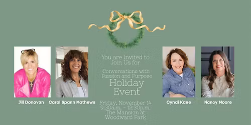 Conversations with Passion and Purpose Holiday Event