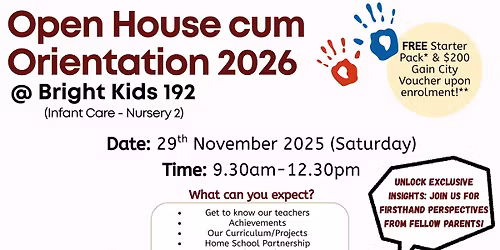 Bright Kids Punggol 192 Open House Cum Orientation 