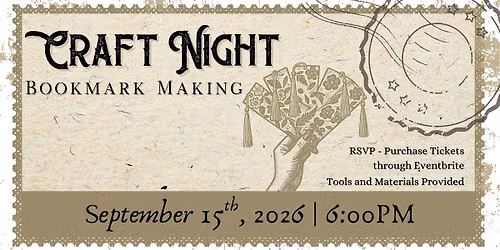 Craft Night | Bookmark Making