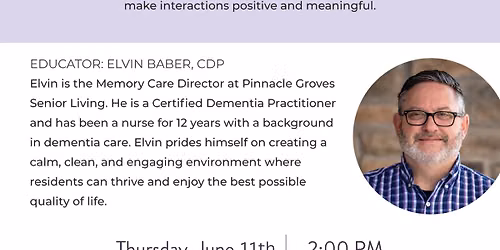 Dementia Education Series (Communication Techniques)