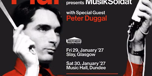 Wolfgang Fl\u00fcr (Ex Kraftwerk) - 29th Jan - Slay Glasgow 
