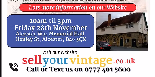 Alcester Jewellery & Collectables Roadshow 