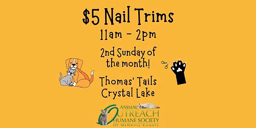 Thomas' Tails $5 Nail Trim Event