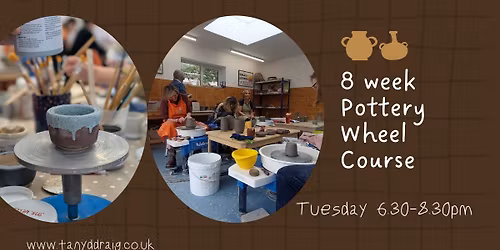 8 week potter's wheel course - Tuesday