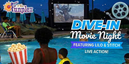 \ud83c\udf7f\ud83d\udca6 Dive-In Movie Night at The Funplex Mount Laurel! \ud83d\udca6\ud83c\udf7f