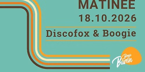 Boogie & Discofox Matinee 18.10.2026