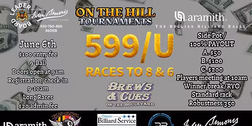 599\/under 9-Ball Winner Break with longer races