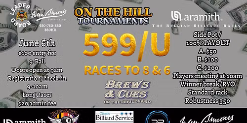 599\/under 9-Ball Winner Break with longer races