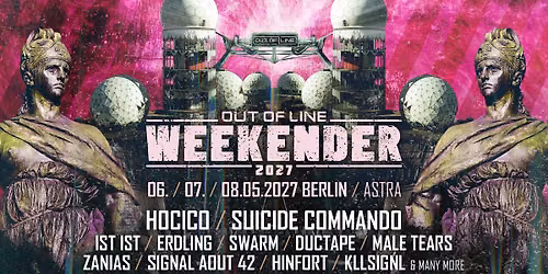 Out Of Line Weekender 2027 - Hocico, Suicide Commando, IST IST & many more!