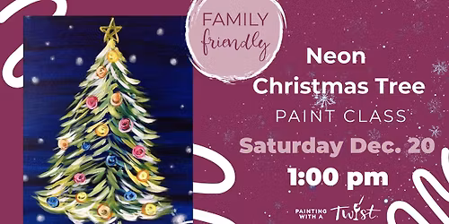 Family Friendly Christmas Tree Painting