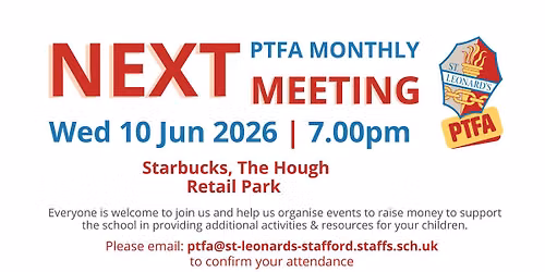 PTFA Monthly Meeting