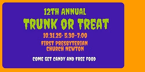 First Presbyterian Church Trunk or Treat