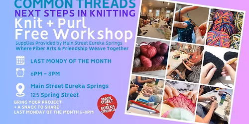 Free Knitting Workshop + Learn to Purl