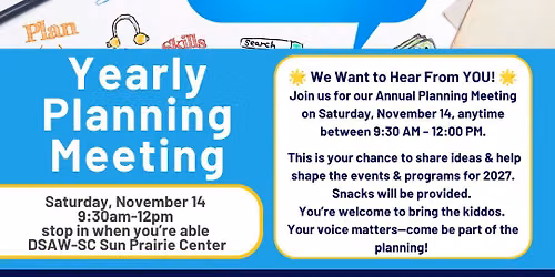 Yearly Planning Meeting for 2027