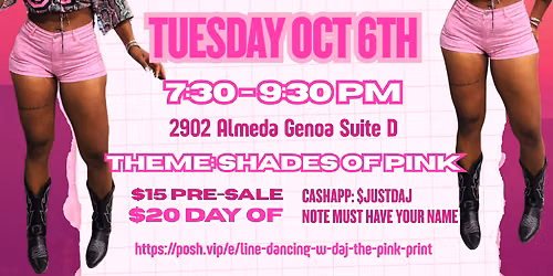 Line Dancing W Daj : The Pink Print\ud83d\udc97