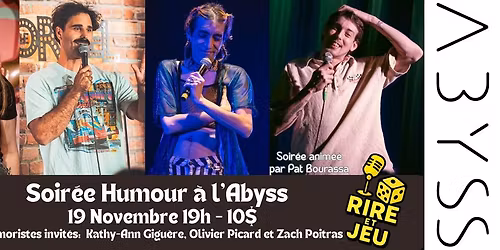 Rire et Jeu: Anim\u00e9 par Patrick Bourassa avec Kathy-Ann Gigu\u00e8re, Olivier Picard et Zach Poitras
