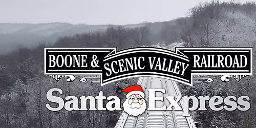 Santa Express at the Boone & Scenic Valley Railroad