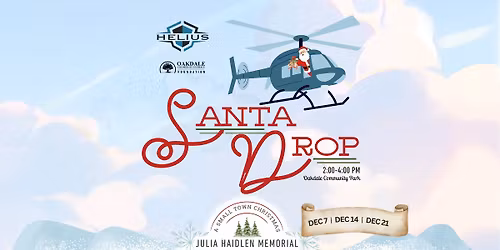 \ud83d\ude81 Oakdale's First Ever SANTA DROP! \ud83d\ude81 