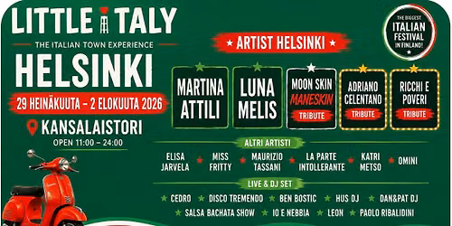 Little Italy Festival 2026 - Helsinki X GranTerre Parmareggio