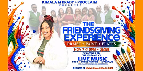 The Friendsgiving Experience:Praise, Paint & Plates by KMB+Proclaim