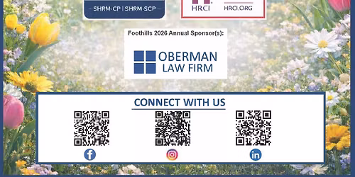 SHRM Georgia Foothills May Meeting: Recognizing Distress Before Crisis