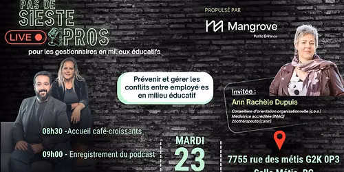 Pas de sieste pour les Pros Live 
