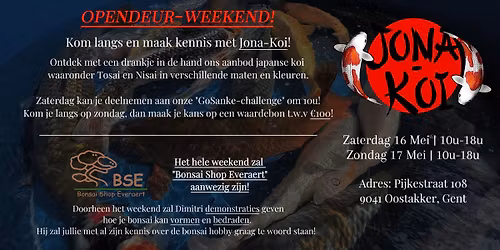 Opendeur Weekend Jona-Koi