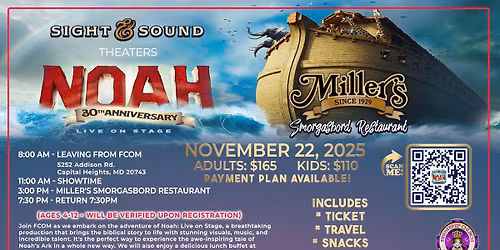 Noah: Sight & Sound Live on Stage | 30th Anniversary