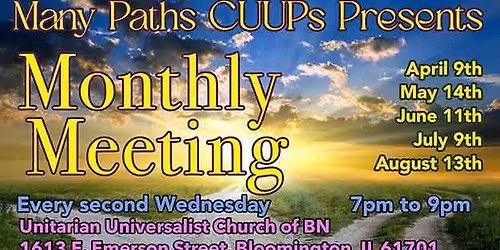 Many Path CUUPS - Monthly Meeting