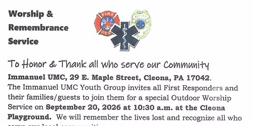 First Responder Recognition & Remembrance Worship Service