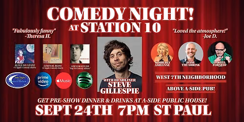 Comedy Night! At Station 10 (West 7th neighborhood, St Paul)