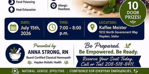 Top 10 Homeopathic First Aid Remedies Free One Hour Presentation