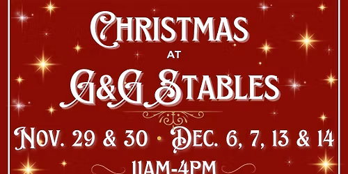 Christmas at G&G Stables - FREE Santa Photos