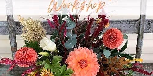 Fall Floral pumpkin centerpiece workshop