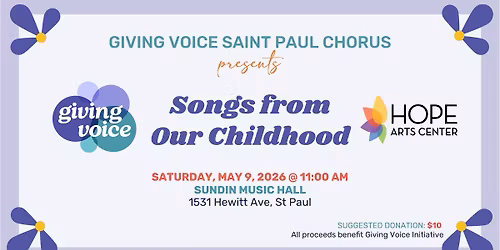 Saint Paul Chorus Presents: Songs from Our Childhood