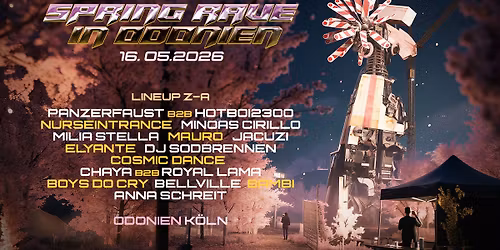 SPRING RAVE IN ODONIEN x ART OF HOUSE x ART OF URBAN LIFEFR 16.05.26