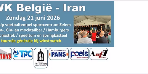 Belgi\u00eb - Iran op groot scherm