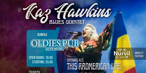 Concert Kaz Hawkins | Oldies Pub | Sibiu 16 Dec. 2025